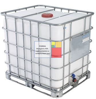 3.2. <F> 1000 liter használt, tiszta, ÉLELMISZERES, IBC -tartály / konténer;