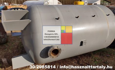 7,5 m3-es használt, álló hengeres acéltartály - R1;