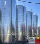   70 m3 -es álló hengeres rozsdamentes acéltartály - több db - ELADÓ!