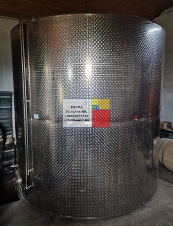 25 m3-es álló hengeres rozsdamentes acéltartály / NITROSOL-FERTISOL / tároló tartály - több db - újszerű; 25 m3-es álló hengeres rozsdamentes acéltartály / NITROSOL-FERTISOL / tároló tartály - több db - újszerű;